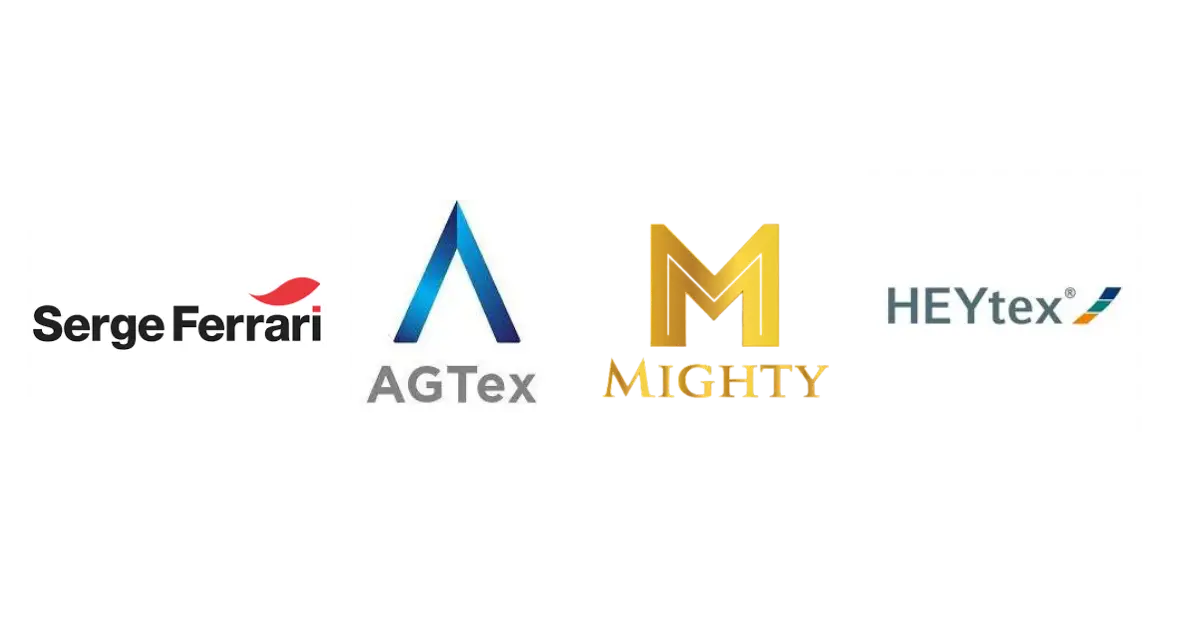 Merek kain membran terbaik Heytex, Agtex, Serge Ferrari, dan Mighty