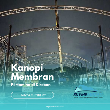 Jasa kanopi membran untuk area industri