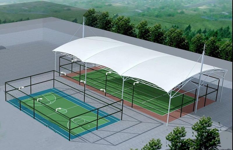 Tenda membran lapangan basket