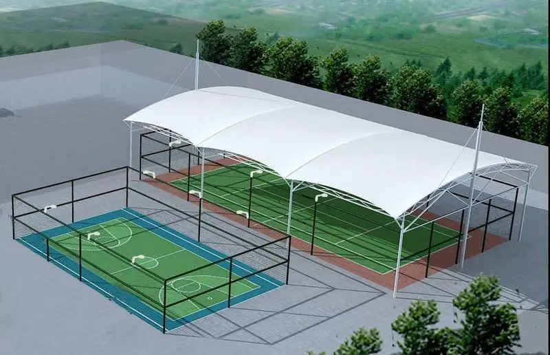 Kanopi Membran Olahraga untuk Lapangan Basket