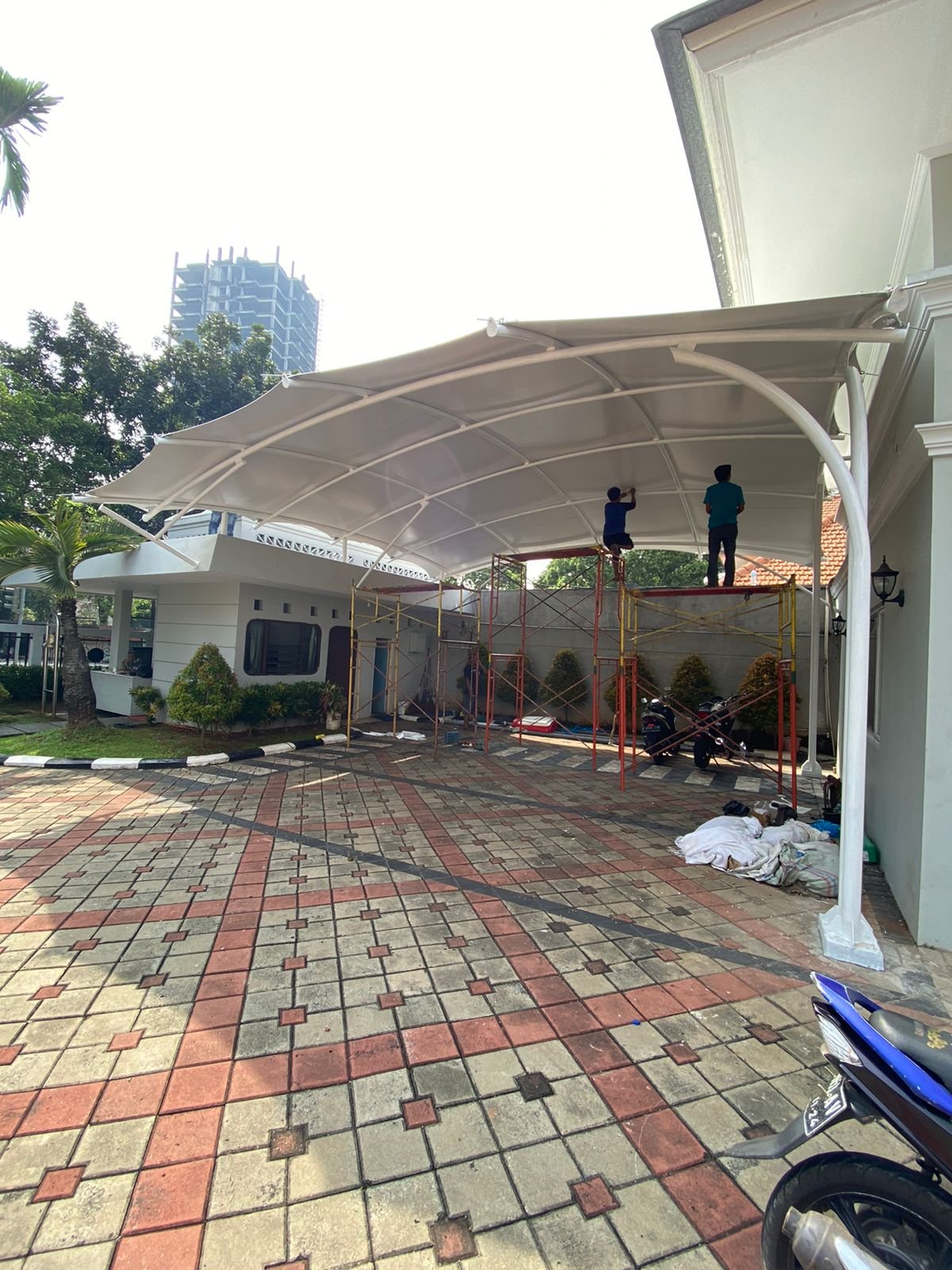 Jasa Bikin Tenda Membran Kustom Skymembran